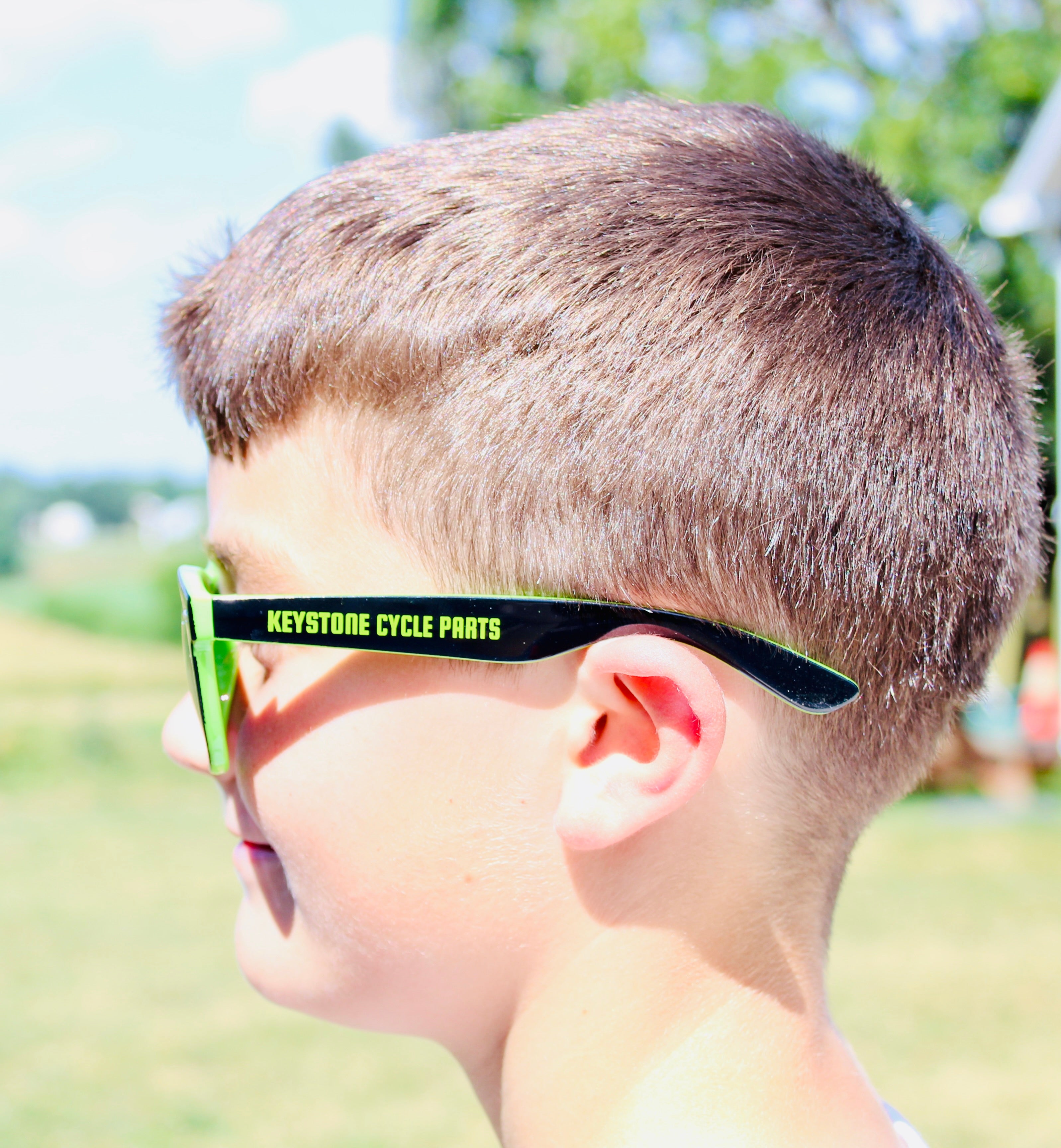 KCP Sunglasses - Black/Green Logo